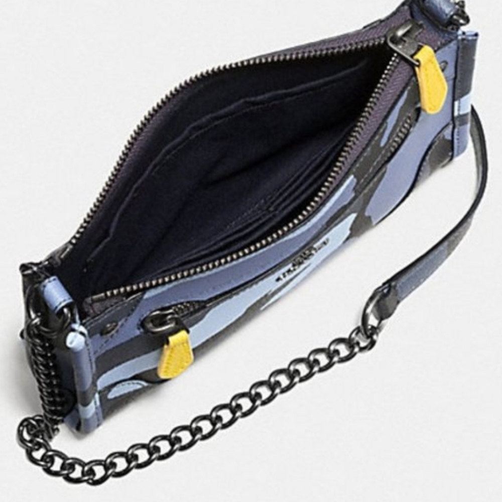 COACH MICKIE CROSSBODY CAMO PEBBLE CROSSBODY BAG - Picture 2 of 12